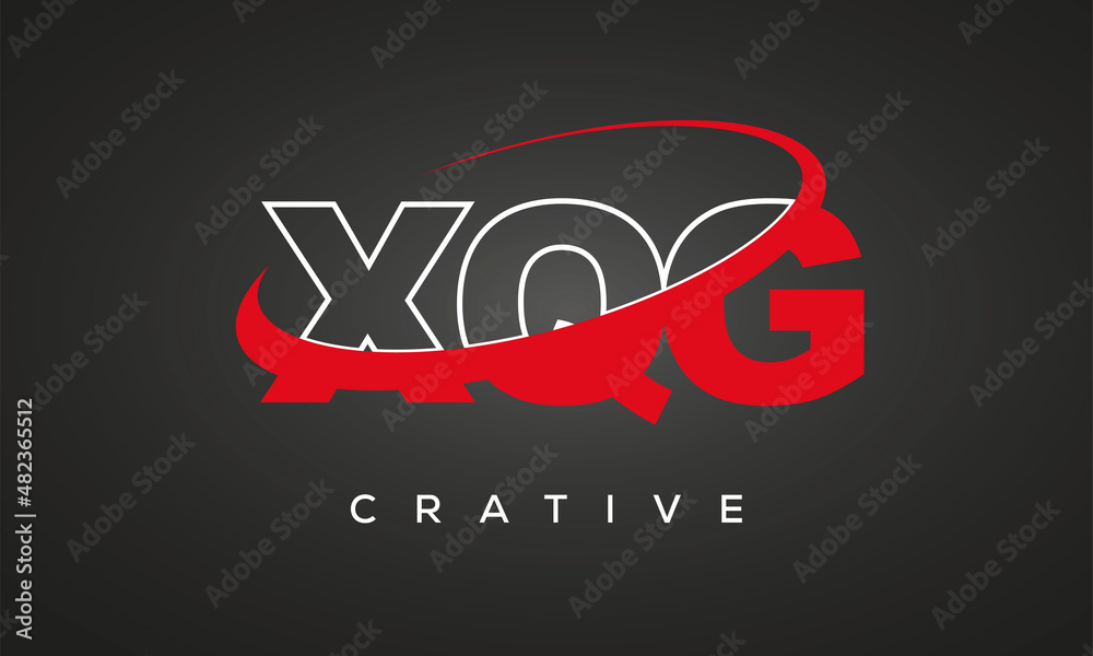 XQG letters creative technology logo design XQG letters creative technology logo design