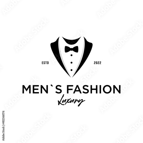 Men fashion logo design template