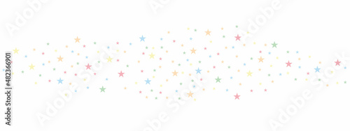 Star confetti. Festive confetti from the stars of the stars. Stars background. Vector illustration.