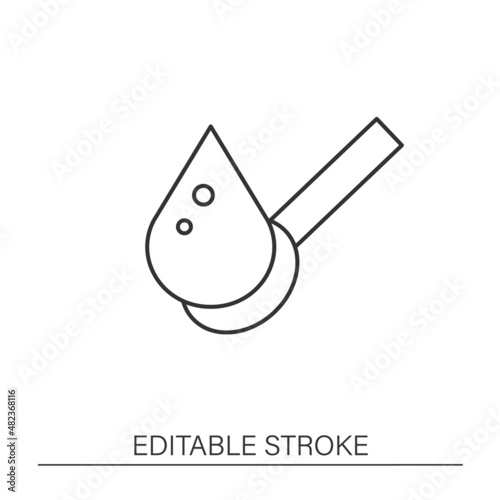  Supplements line icon. Sugar carbohydrates. Add water, oil and minerals. Nutrition facts concept. Isolated vector illustration. Editable stroke