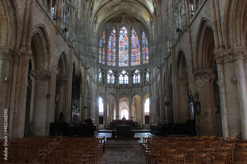saint-peter church in chartres  france 