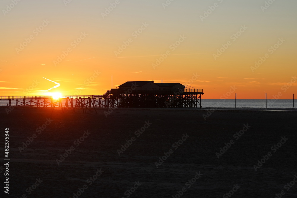 Obraz premium Küstenlandschaft Sankt Peter-Ording