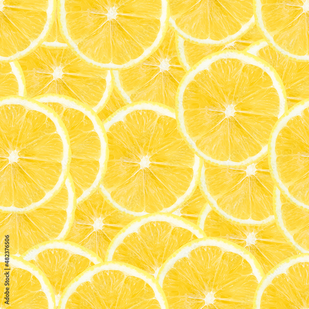 lemon seamless pattern, background with lemon slices lemon seamless pattern, background with lemon slices