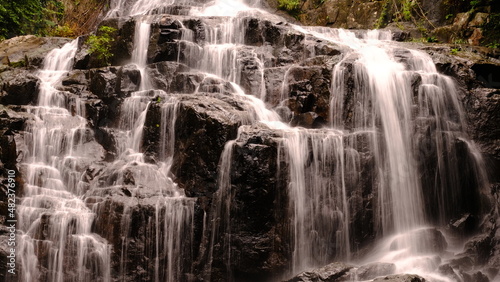 Long exposure Sa Lad Dai Waterfall located in Ban Na District  Nakhon Nayok  Thailand.