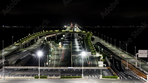 夜の東京湾アクアライン