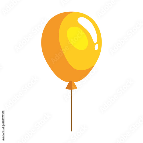 yellow balloon helium