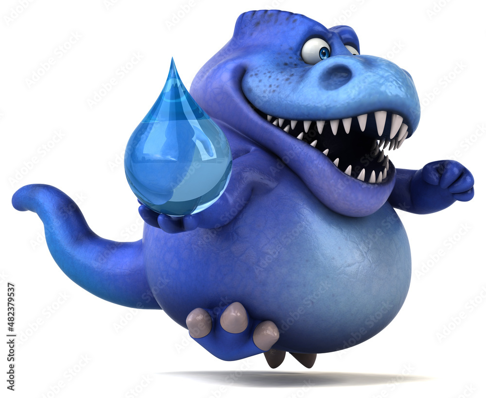 Fun dinosaur - 3D Illustration Fun dinosaur - 3D Illustration