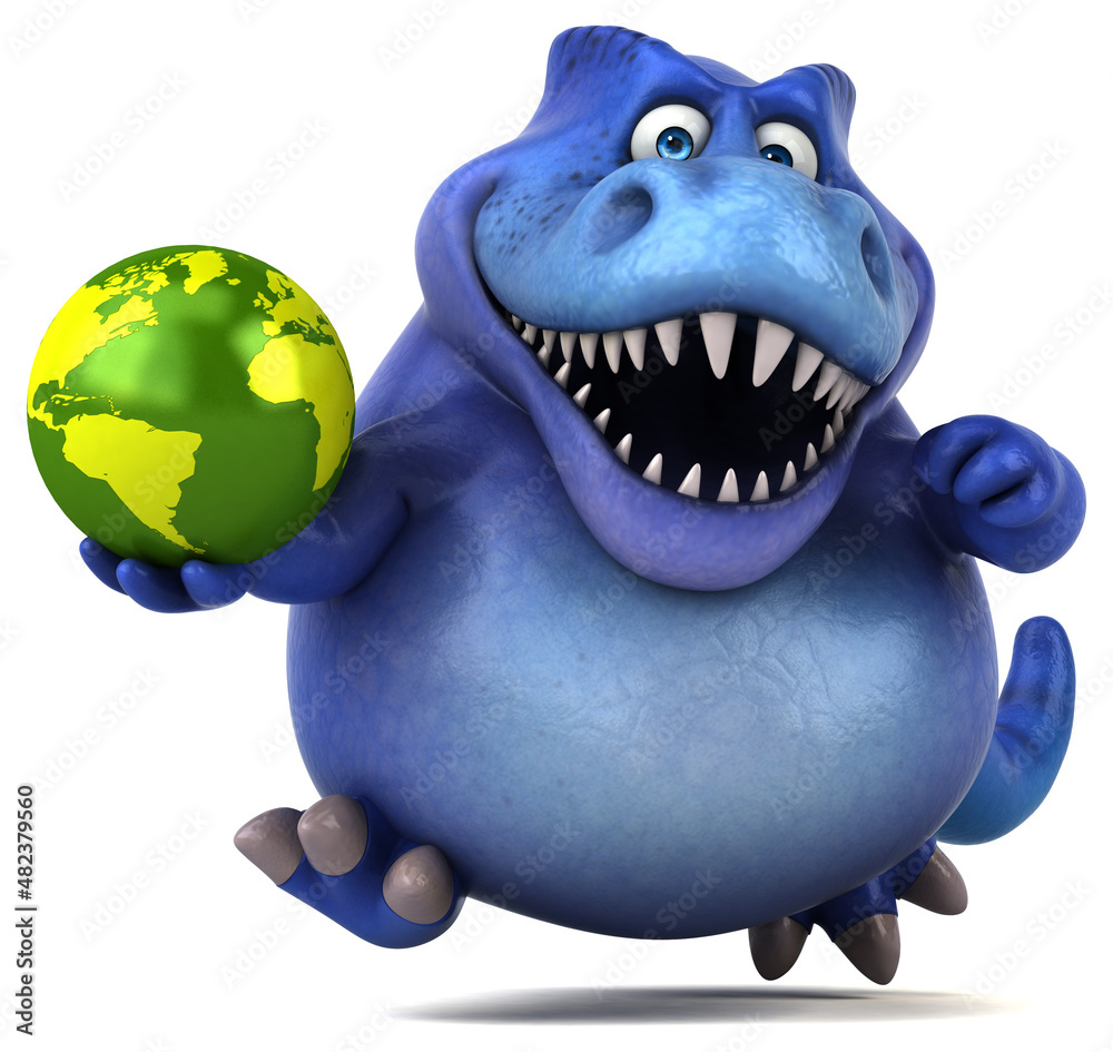 Fun dinosaur - 3D Illustration Fun dinosaur - 3D Illustration