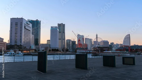 大さん橋埠頭からの横浜の夜景
