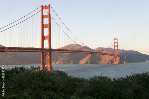 Fototapeta Naklejka Na Ścianę i Meble -  Panoramic view of golden gate bridge san Francisco
