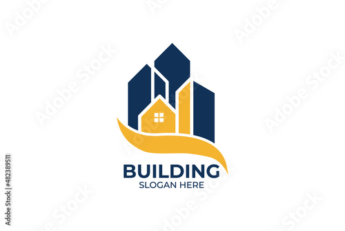 logo building set for industry and company
