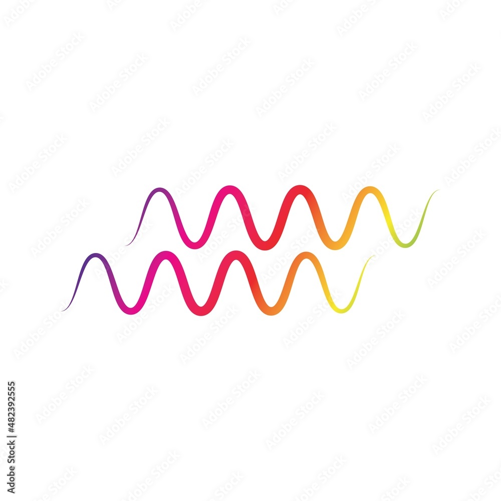 Sound waves vector illustration design Sound waves vector illustration design