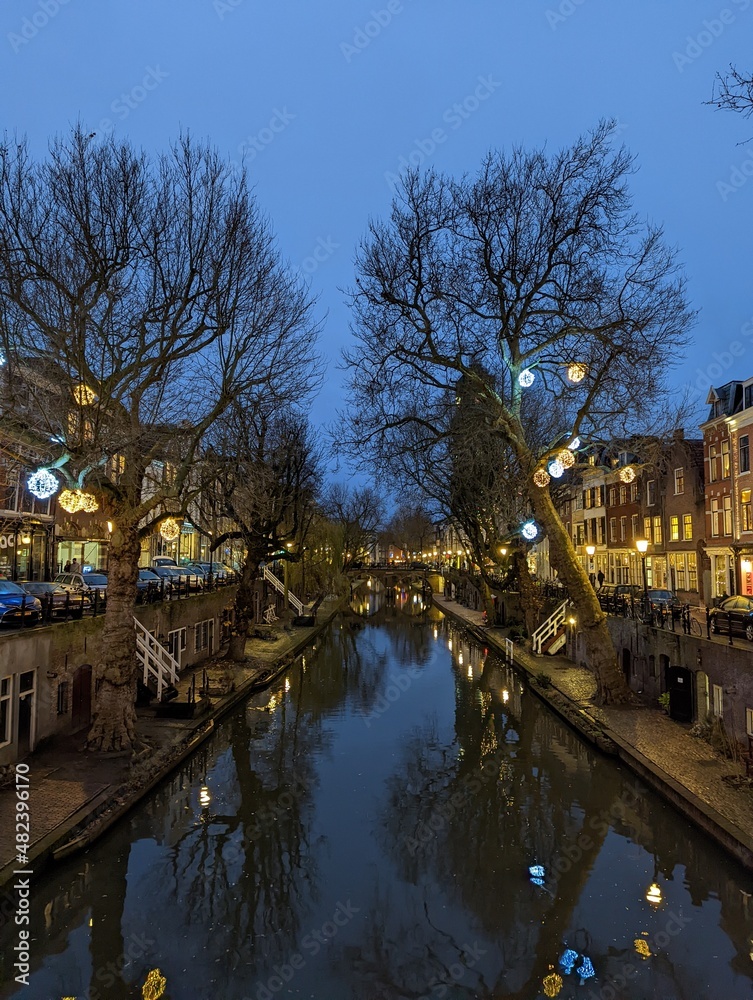 Naklejka premium Dutch canal