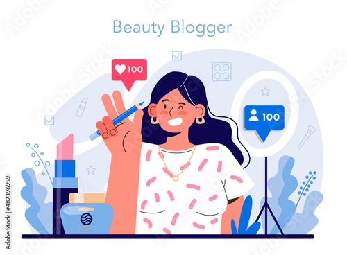 Make up artist concept. Professional artist doing a beauty procedure,