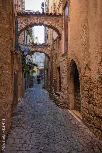 Beautiful cityscape in Borgo Alatri in Fronzinone province, Italy © siete_vidas1