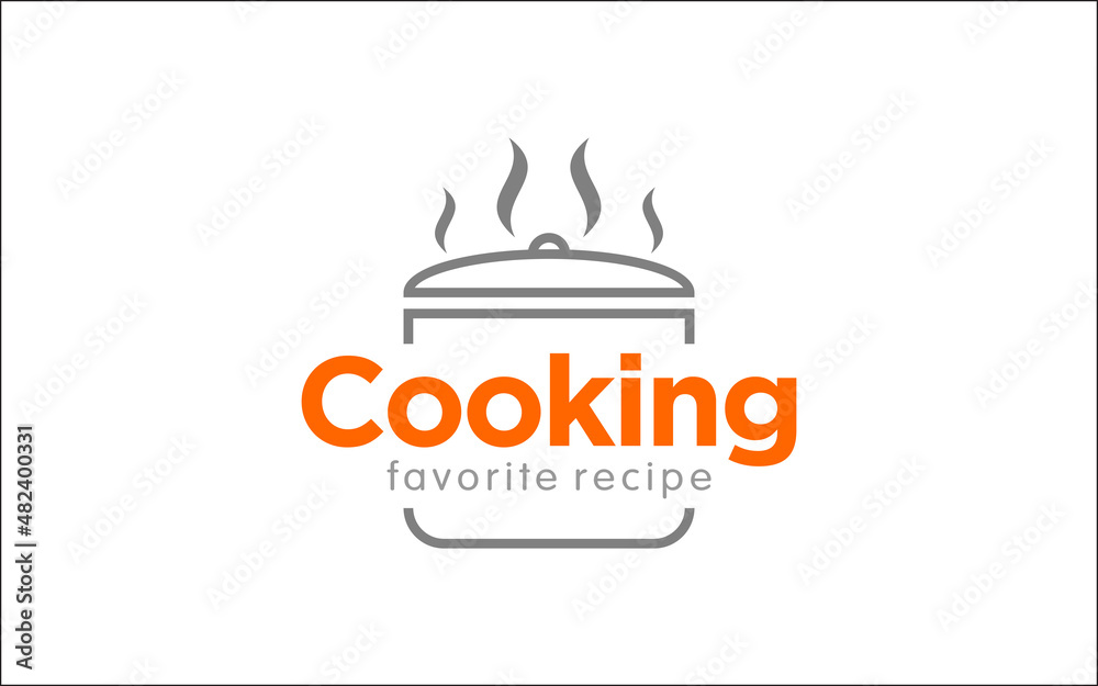 Illustration vector graphic of cooking for menu restaurant logo design template