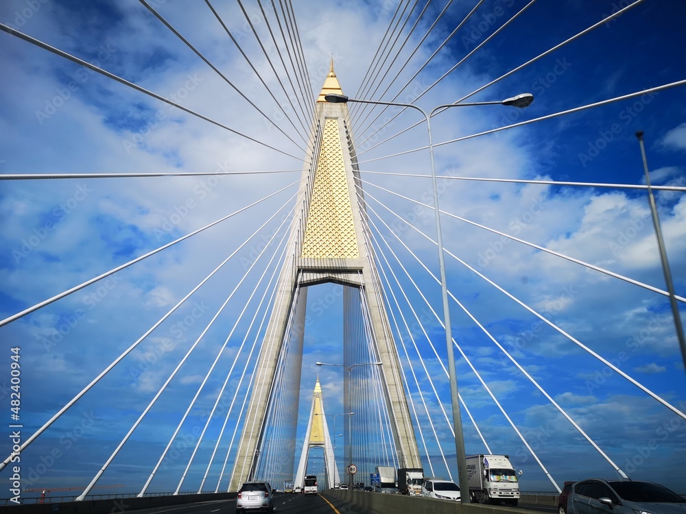 Picture from the Rama VIII Bridge Bangkok Thailand Picture from the Rama VIII Bridge Bangkok Thailand