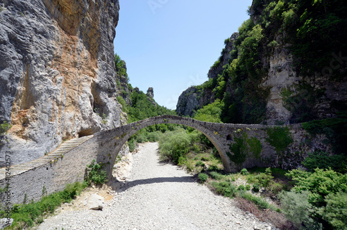 Greece, Historic Stone Bridge