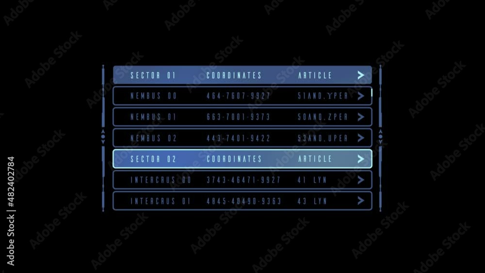 stylish, animated hud table in a sci fi setting with an alpha channel stylish, animated hud table in a sci fi setting with an alpha channel