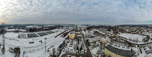 Kopalnia węgla kamiennego w Jastrzębiu Zdroju na Śląsku w Polsce, panorama zi...