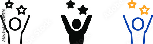 Motivation icon , vector illustration
