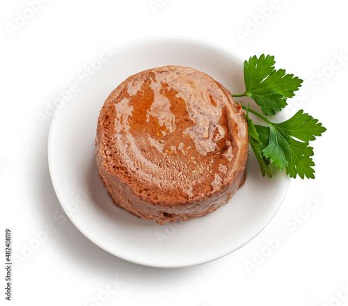 pet food on white background