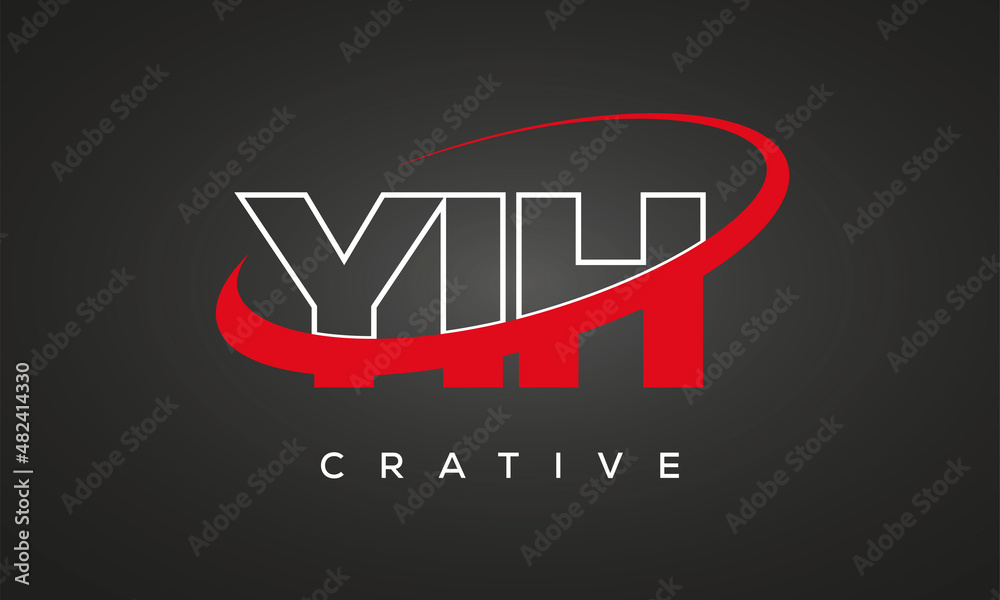 YIH letters creative technology logo design YIH letters creative technology logo design