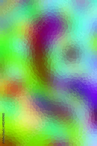 Abstract multicolored crystal background. Neon. Background for the cover of a notebook, book. A screensaver for a laptop. © Olirina