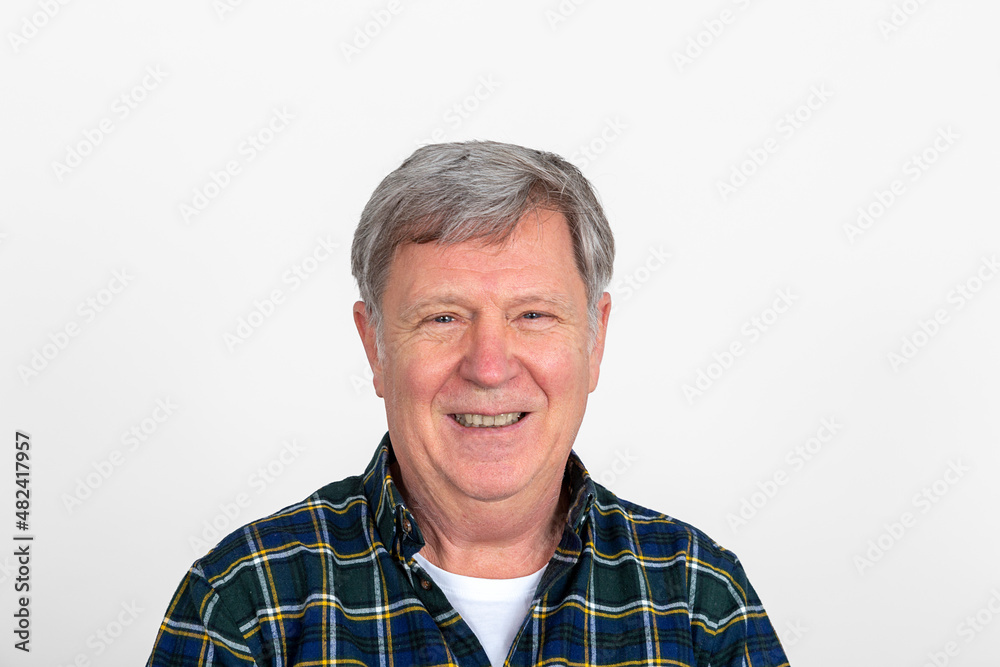 portrait of handsome smiling mature man isolated on white portrait of handsome smiling mature man isolated on white