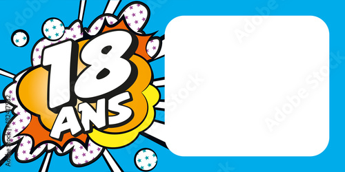 Carte anniversaire 18 ans BD CC