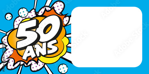 Carte anniversaire 50 ans BD CC
