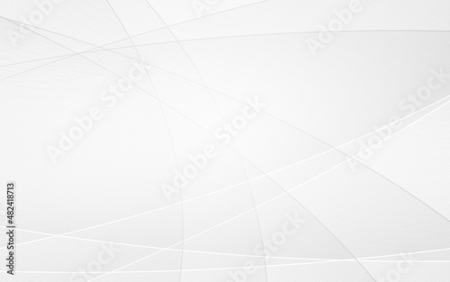 Abstract geometric white and gray curve line gradient texture background. with space for concept design Technology and modern.