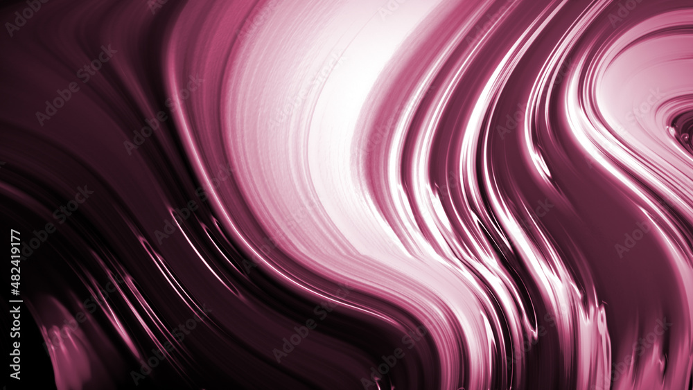Fototapeta premium Abstract deep red background with waves luxury. 3d illustration, 3d rendering.