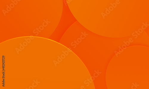 Circles orange texture background. Simple modern design use for summer holiday concept.