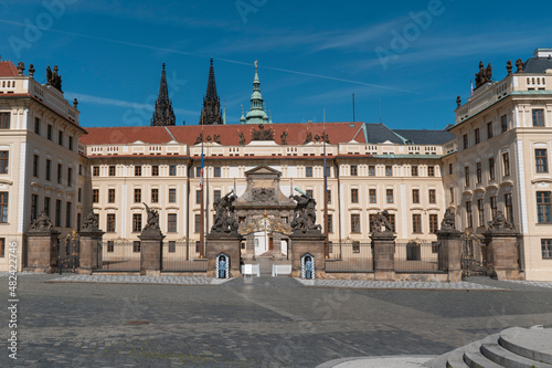 First courtyard of Prague Castle (První nádvoří Pražského hradu) photo