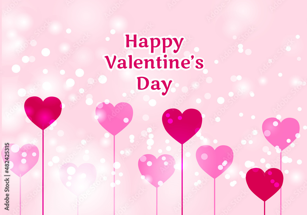 Happy Valentines Day Background Valentine's Day Card