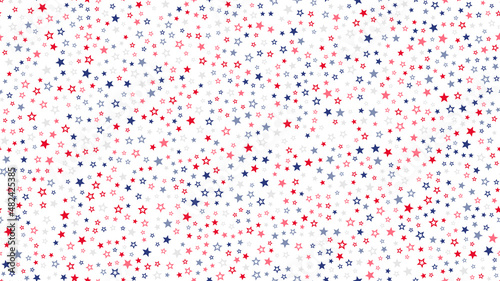 American stars seamless pattern background.