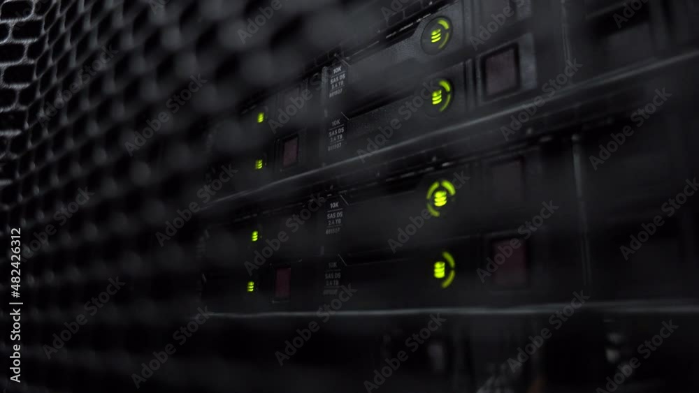 Information recording process. Blinking hard drives. Information recording process. Blinking hard drives.