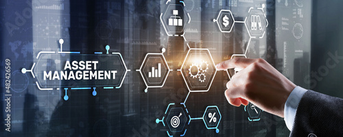 Asset Management. Financial real estate management concept