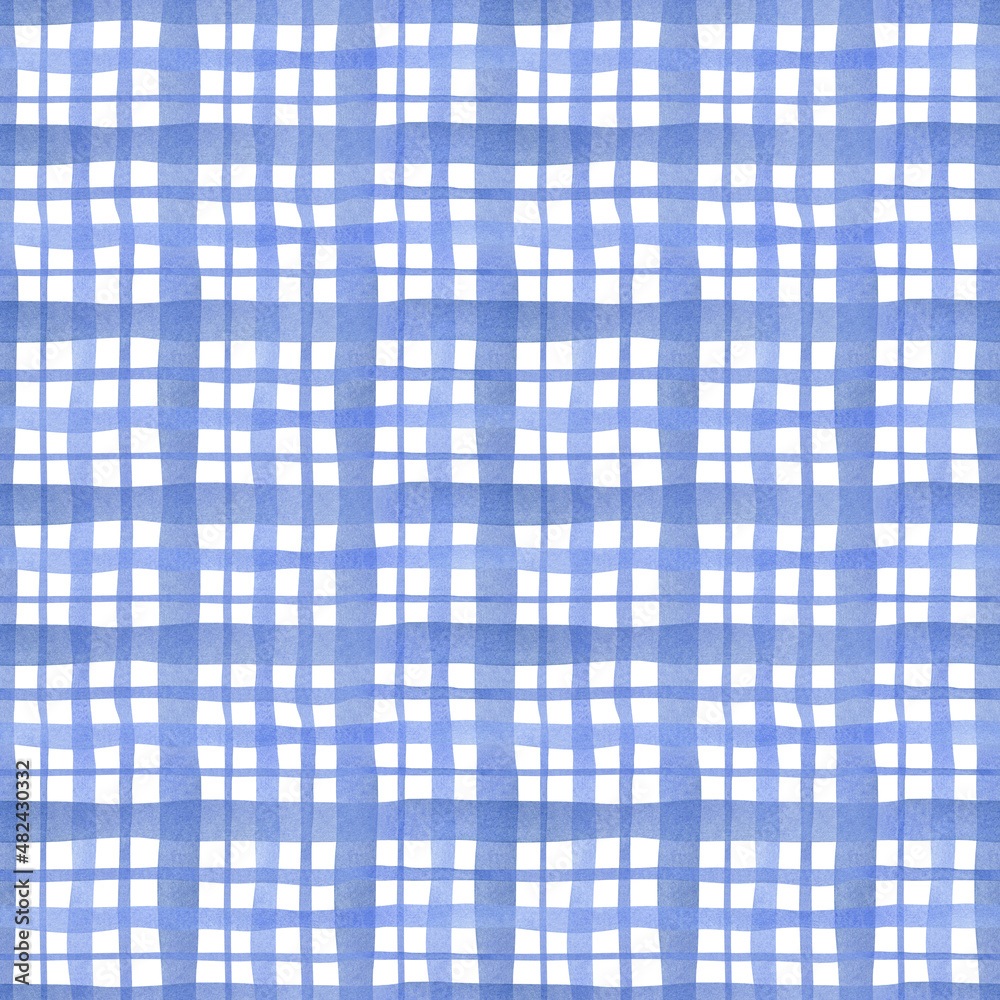 Seamless abstract cells pattern. Watercolor background with transparent blue cell and stripe for textile, wallpaper, wrapping paper, home decor Seamless abstract cells pattern. Watercolor background with transparent blue cell and stripe for textile, wallpaper, wrapping paper, home decor