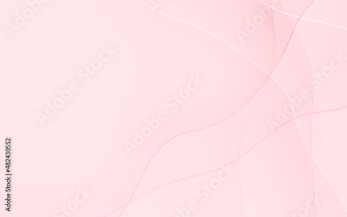 Abstract geometric pink and white curve line gradient background. for design backdrop banner for love valentine day.