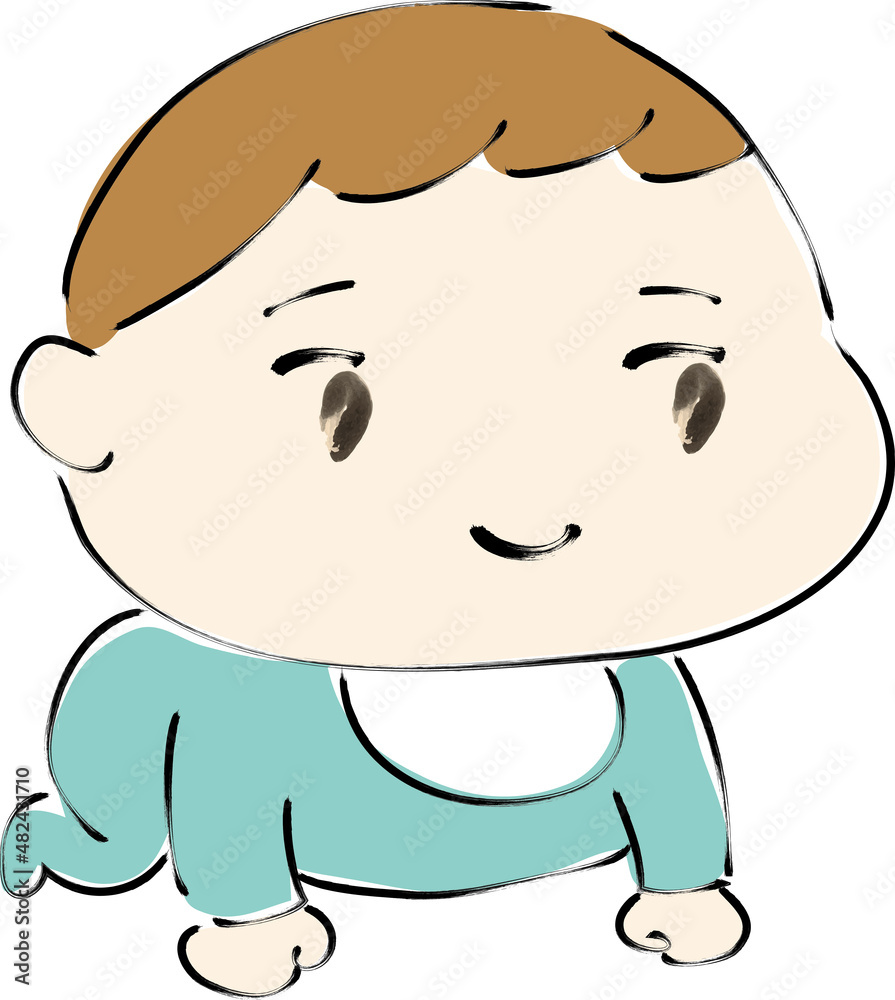 ハイハイをする赤ちゃん ハイハイをする赤ちゃん