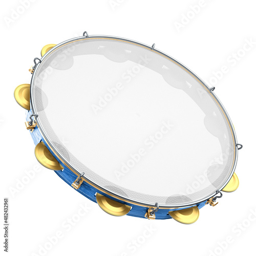 Tambourine illustration 3D