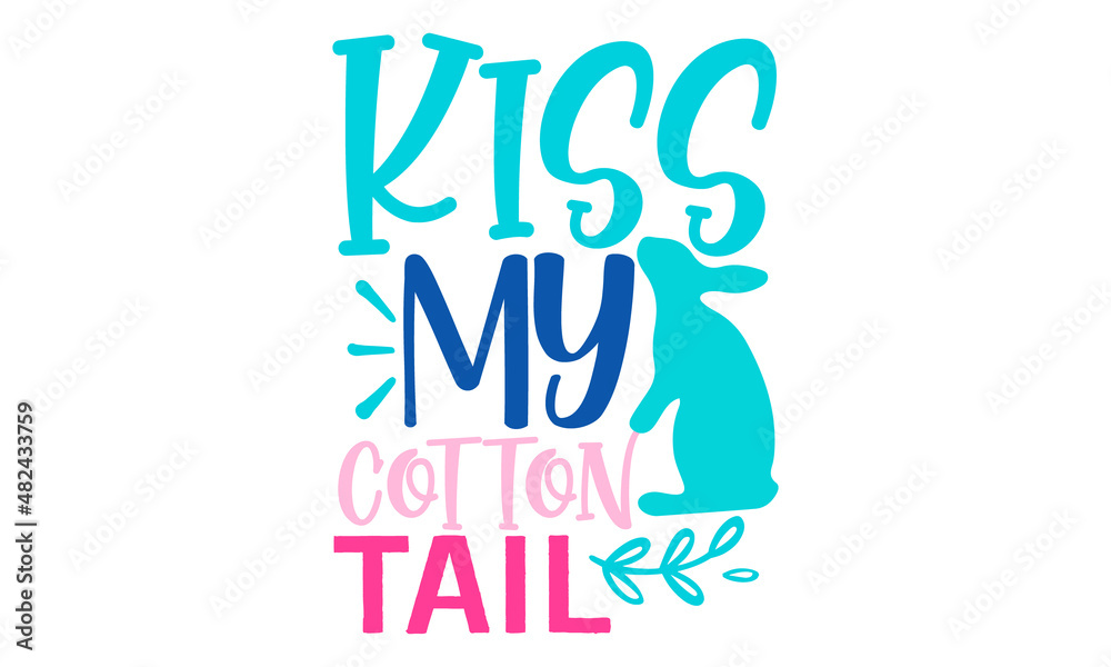 Kiss-my-cotton-tail, hand lettering vector in trendy gold and black color, banners, posters, pillow cases and stickers design, Words of gratitude for Thanksgiving day fall season for cards