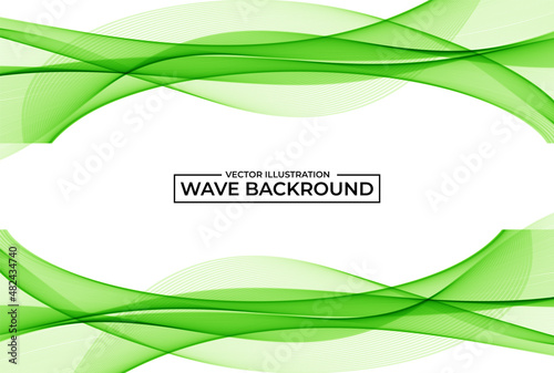 Abstract modern flowing stylish wave in white background. vector illustration 