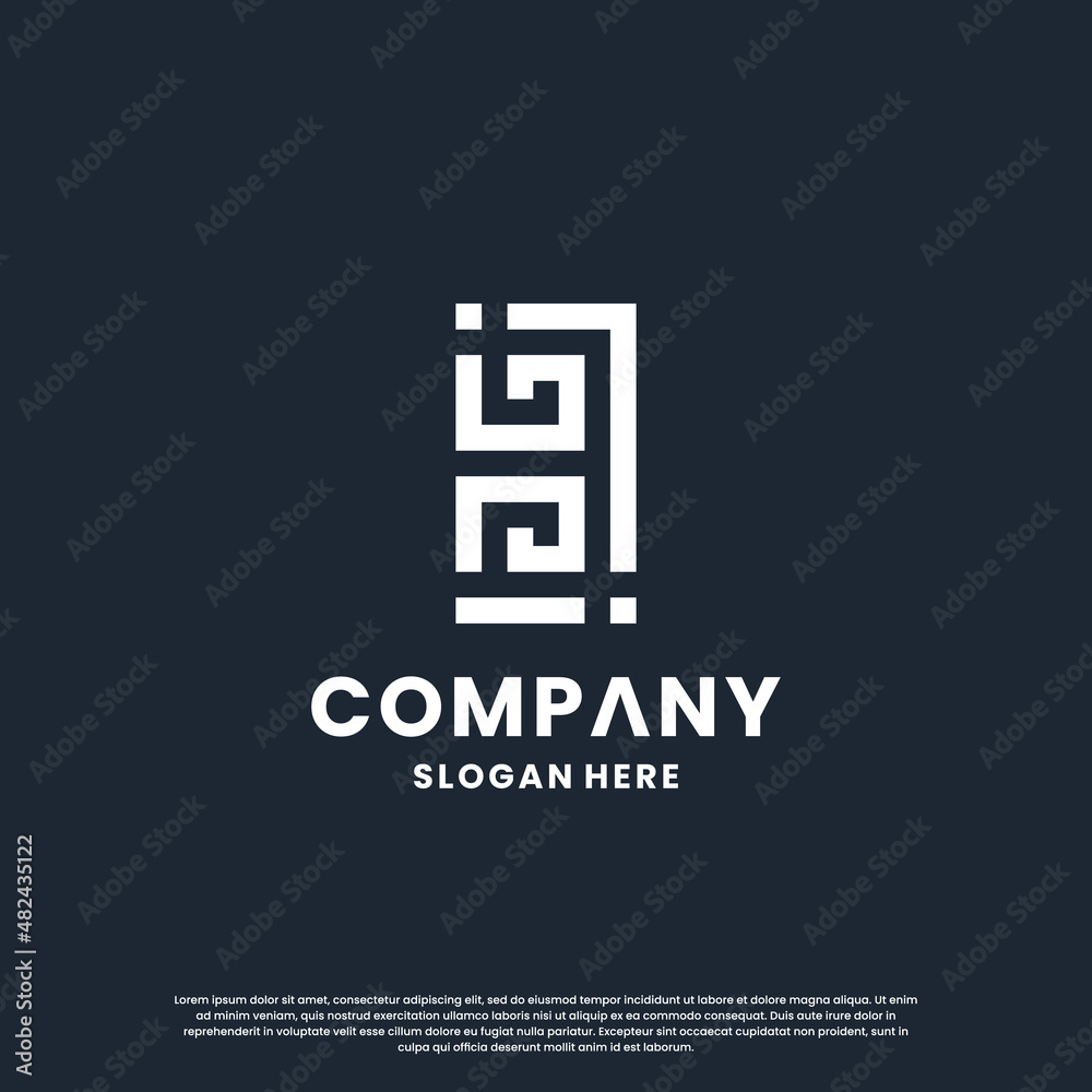 Fototapeta premium monogram letter B logo design inspiration