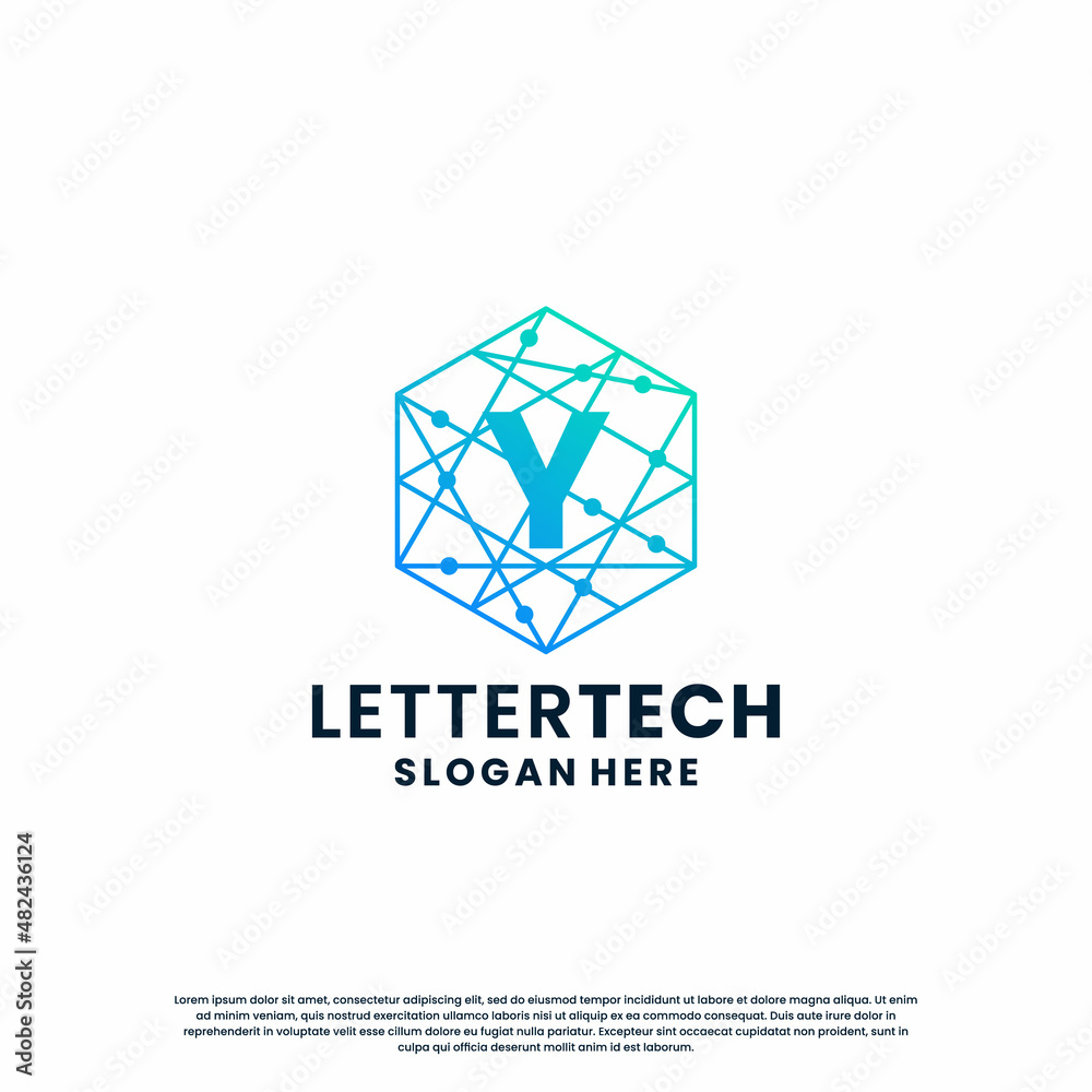 letter Y logo design for technology, science and lab business company identity letter Y logo design for technology, science and lab business company identity