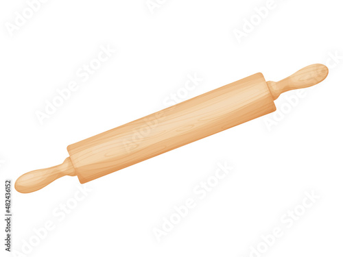 Rolling pin. Tool for baking, pizza, cookies, bread.