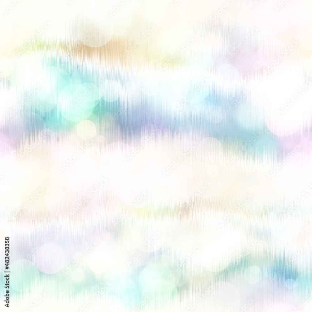 Seamless pale pastel tie dye bokeh texture. Soft tone on tone summer repeat background with washed out sun bleached ink dyed effect. Seamless pale pastel tie dye bokeh texture. Soft tone on tone summer repeat background with washed out sun bleached ink dyed effect.