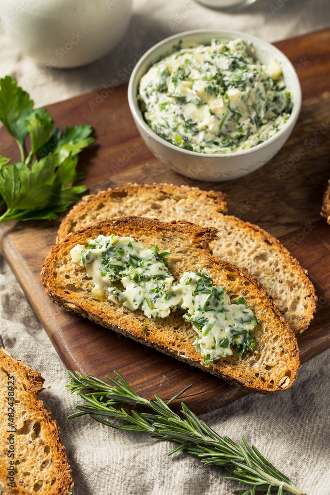 Healthy Homemade Herb Butter and Bread Healthy Homemade Herb Butter and Bread